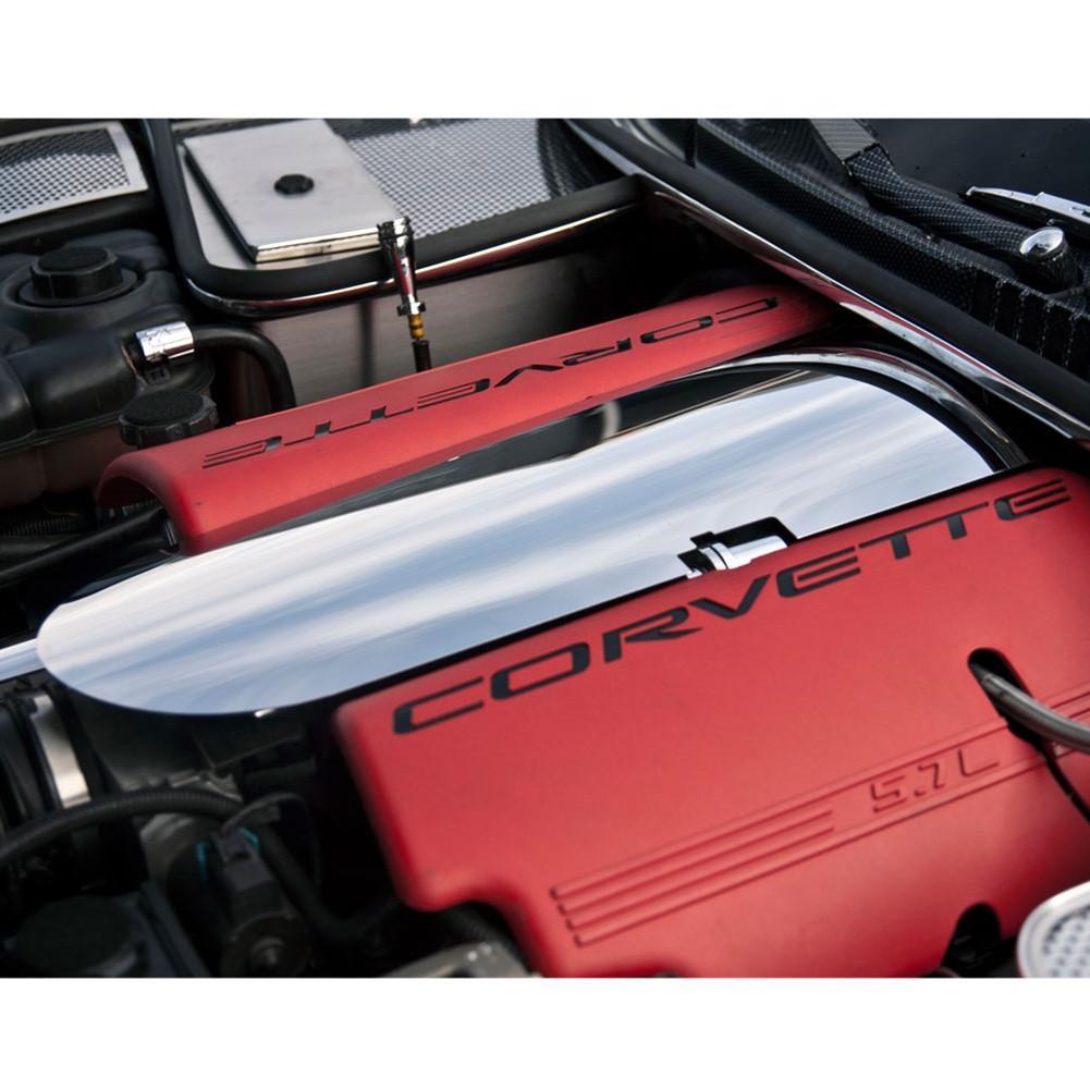 Corvette Plenum Cover - Polished Stainless Steel : 1997-2004 C5 & Z06 ...