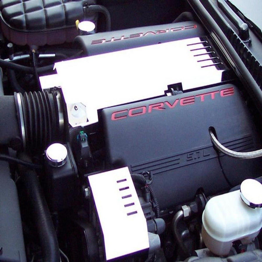 Corvette Plenum Cover - Polished Stainless Steel : 1997-2004 C5 & Z06,Engine