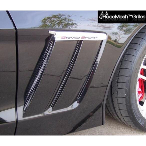 Corvette RaceMesh Front Fender Duct Grilles : 2010-2013 Grand Sport,Exterior