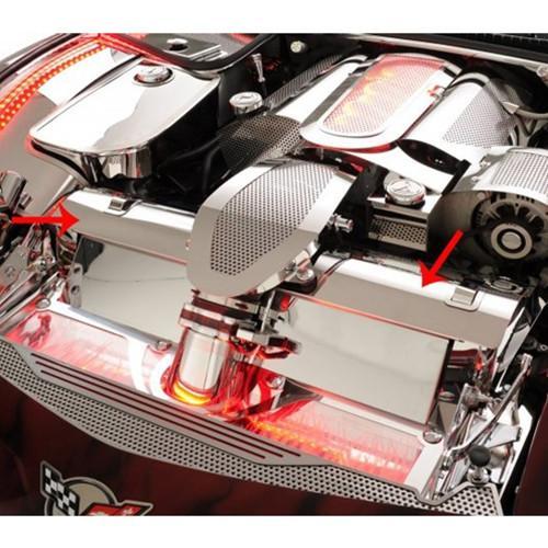 Corvette Radiator Cover - Polished or Perforated Stainless Steel ...