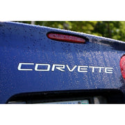 (97-04 C5 / C5 Z06) Corvette Rear Bumper Inserts - Stainless Steel,Exterior