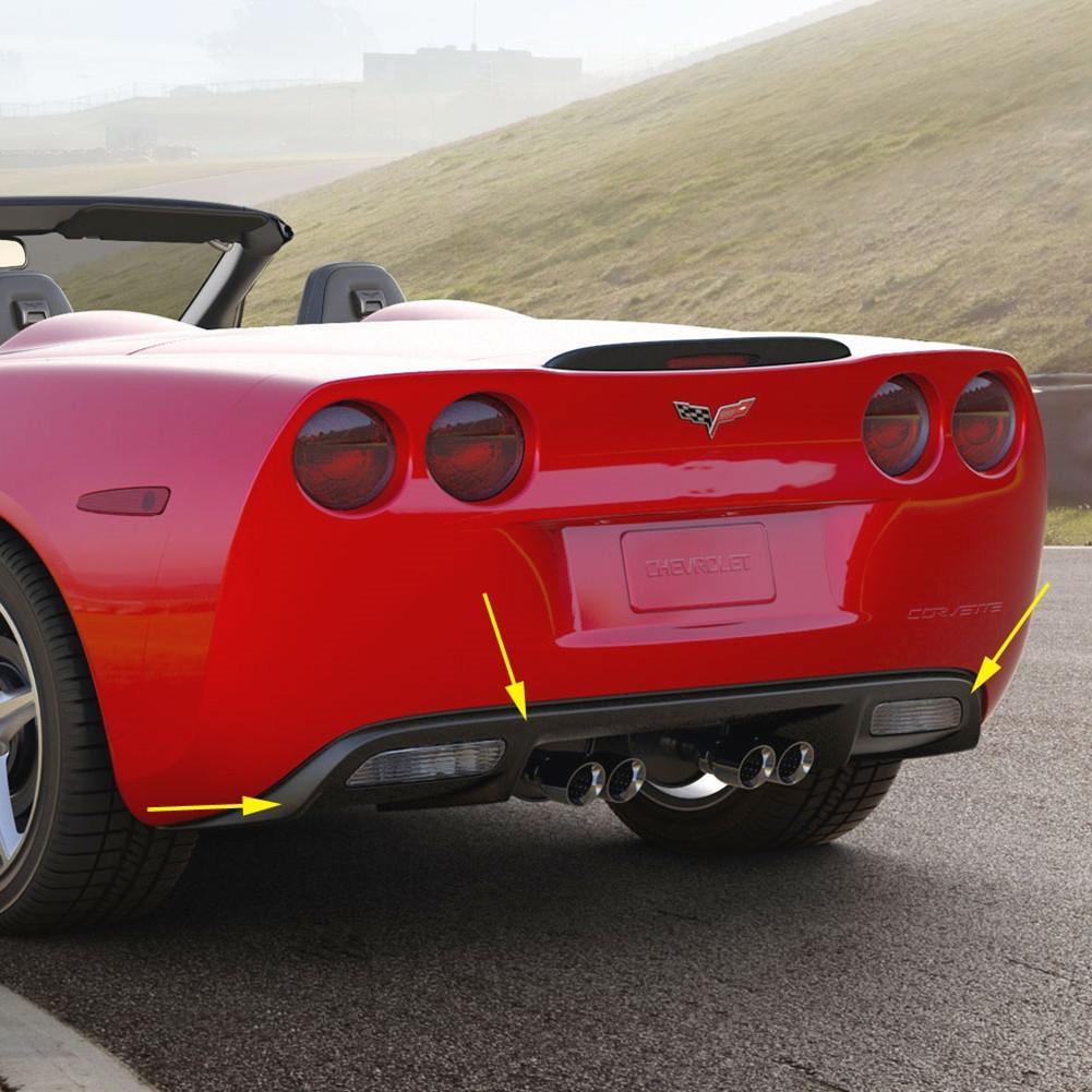 Corvette Rear Lower Bumper Exhaust Panel, Coupe or Convertible : 2005-2013 C6,Exterior