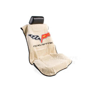 Corvette Seat Armor Protective Cover - Tan Pair (05-13 C6, Grand Sport, Z06, ZR1),Seats