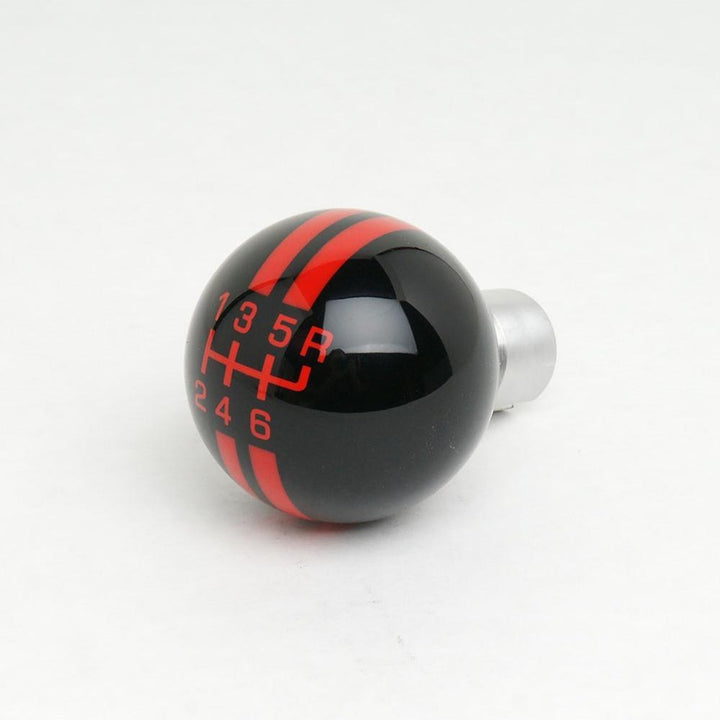 Corvette Shift Knob - Red Racing Stripes and 6 Speed Pattern : 2005-2013 C6,Z06,ZR1,Grand Sport,Transmission & Driveline