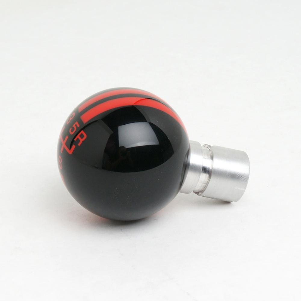 Corvette Shift Knob - Red Racing Stripes and 6 Speed Pattern : 2005-2013 C6,Z06,ZR1,Grand Sport,Transmission & Driveline