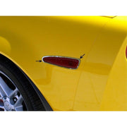 Corvette Side Marker Light Trim 4 Pc. (Set) - Polished Stainless Steel : 2006-2013 Z06,ZR1,Grand Sport,Lighting