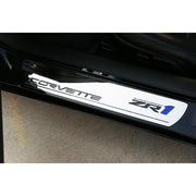 Corvette Sill Plates - Billet Aluminum Chrome with ZR1 Logo (09-13 ZR1),Interior