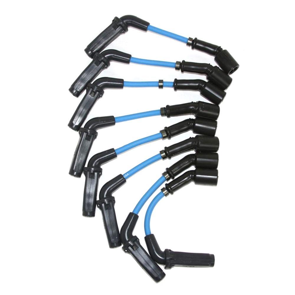 Corvette Spark Plug Wires (Set) - Granatelli Motorsports 8mm Blue : C6 2005-2013 LS2/LS7/LS3,Performance Parts