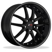 Corvette SR1 Performance Wheels - APEX Series : Gloss Black w/Silver Stripe,Wheels & Tires