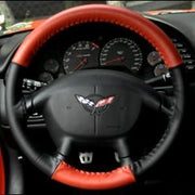 Corvette Steering Wheel Cover Euro-Style Two-Tone : 1997-2004 C5 & Z06,Interior