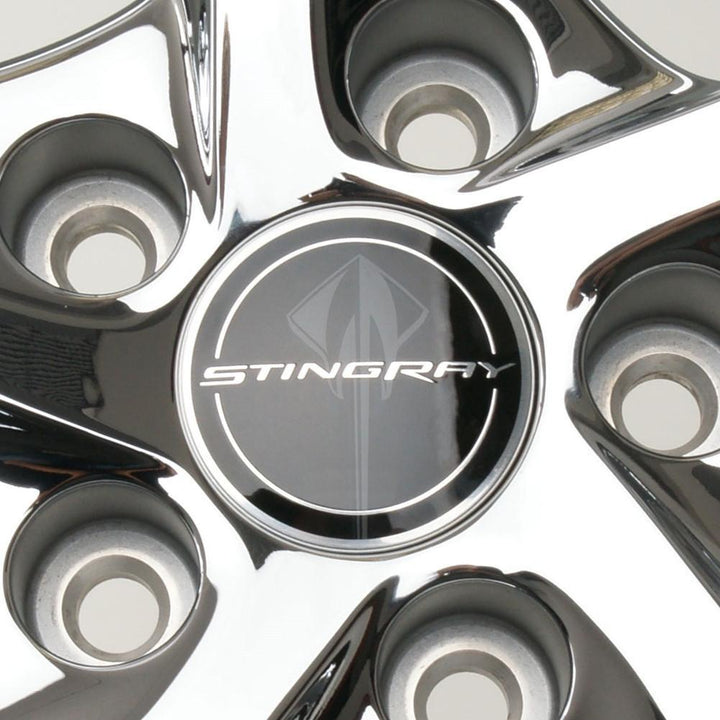 Corvette Stingray Center Cap - Black : 2014 C7,Wheels & Tires