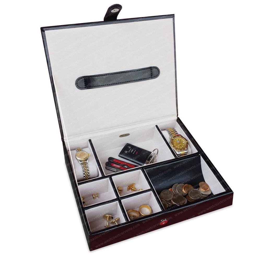 Corvette Stingray Jewelry Box w/Brushed Stainless Steel Emblem : C7 Stingray, Z51,Home & Office