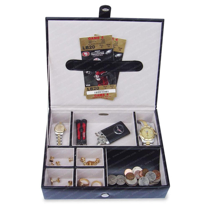 Corvette Stingray Jewelry Box w/Brushed Stainless Steel Emblem : C7 Stingray, Z51,Home & Office