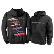 Corvette Sweatshirt "Nothing but Corvette" Hoodie - Black,Apparel