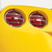 Corvette Taillight Bezels - Chrome 4 Pc. Set : 2005-2013 C6, Z06, ZR1, Grand Sport,Lighting