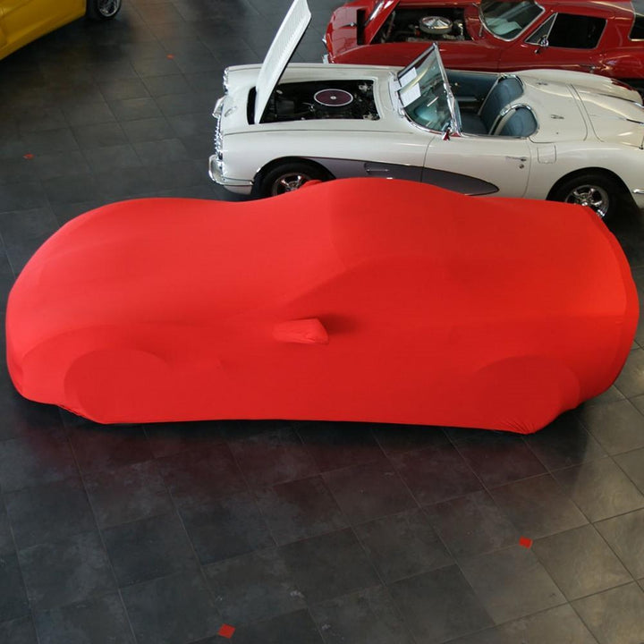 Corvette Ultraguard Plus Stretch Satin Car Cover- Red - Indoor : 2005-2013 C6, Z06, ZR1, Grand Sport,Car Cover