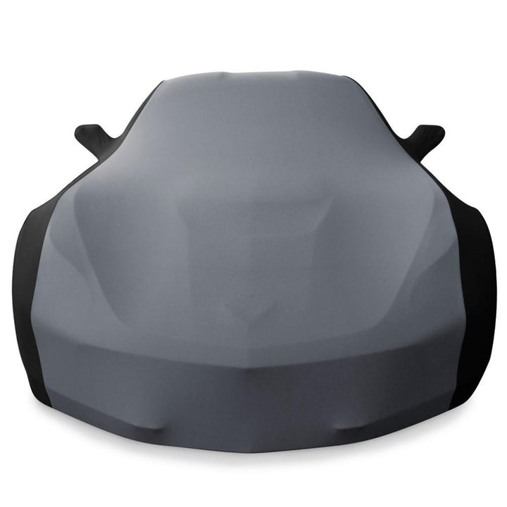 Corvette Ultraguard Plus  Stretch Satin Sport Car Cover - Grey/Black - Indoor : C7 Stingray, Z51, Z06, Grand Sport,Car Cover