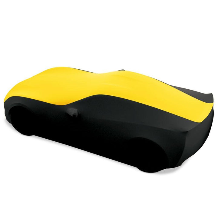 Corvette Ultraguard Plus Stretch Satin Sport Car Cover - Yellow/Black - Indoor : C7 Stingray, Z51, Z06, Grand Sport,Car Cover