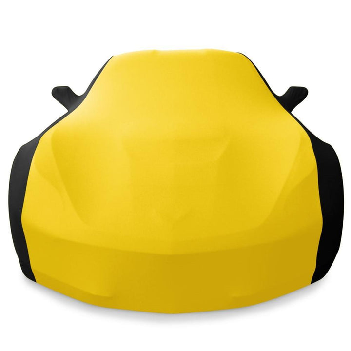 Corvette Ultraguard Plus Stretch Satin Sport Car Cover - Yellow/Black - Indoor : C7 Stingray, Z51, Z06, Grand Sport,Car Cover