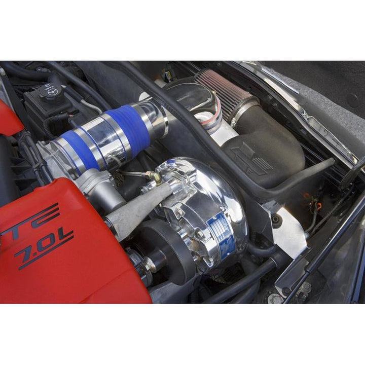 Corvette Vortech Supercharger System w/V-2 T-Trim & Cooler - Satin (C6 Z06 & C6 08+),Performance Parts