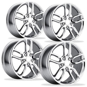 Corvette Wheel - C7 Corvette Stingray Z51 Split Spoke GM (Set) : Chrome,0