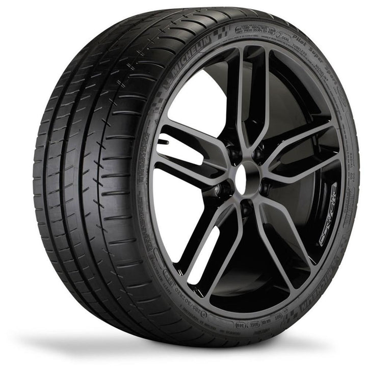 Corvette Wheel - C7 Corvette Stingray Z51 Split Spoke GM (Set) : Gloss Black 2014+,Wheels & Tires