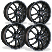 Corvette Wheel Package - SR1 APEX Semi-Gloss Black Set (97-12 C5 / C6),Wheels & Tires