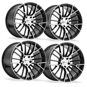 Corvette Wheels - Cray Astoria (Set) : Gloss Black with Mirror Face,Wheels & Tires