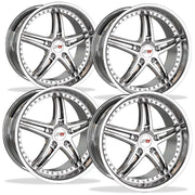 Corvette Wheels - SR1 Performance / BULLET Series (Set) - Chrome : 18x8.5/19x10 97-13 C5,C6,Wheels & Tires