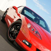 Corvette Wheels - SR1 Performance Wheels / BULLET Series (Set) - Gloss Black with Red Pinstripe : 18x8.5/19x10 1997-2012 C5,C6,Wheels & Tires
