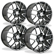 Corvette Wheels - TSW Nurburgring (Set) : Black Chrome,Wheels & Tires