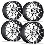 Corvette Wheels - TSW Nurburgring (Set) : Gunmetal with Machined Face,Wheels & Tires