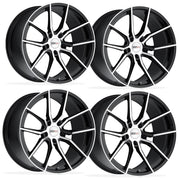 Corvette Wheels (Set) - Cray Spider - Gloss Black w/ Mirror Cut Face,Wheels & Tires