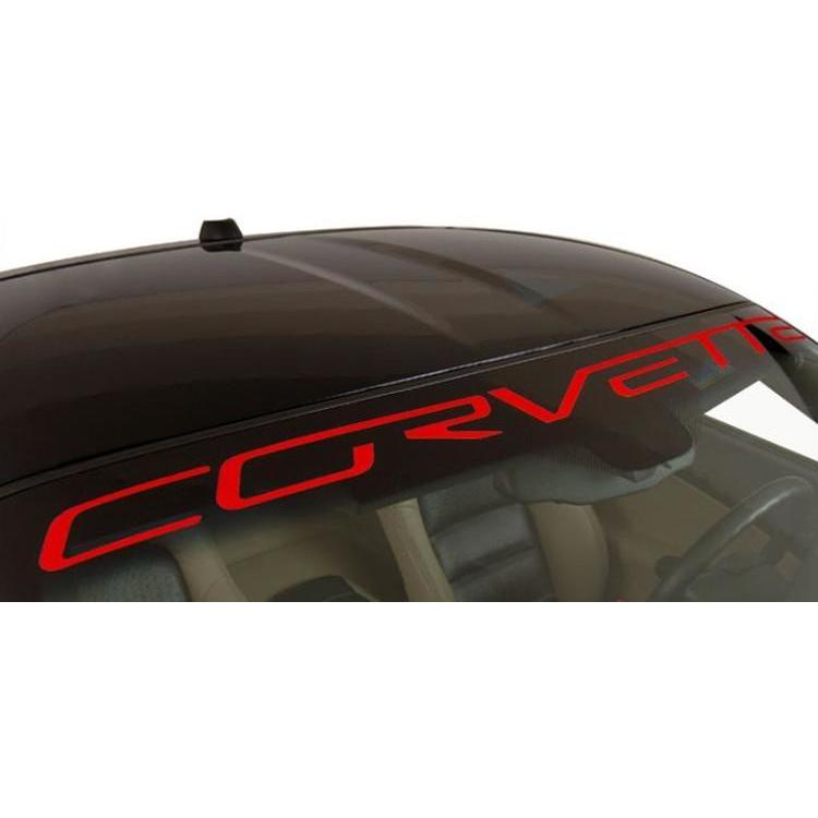 Corvette Windshield Decal Letter Kit : 2005-2013 C6,Z06,ZR1,GS,Exterior