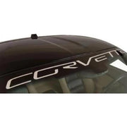 Corvette Windshield Decal Letter Kit : 2005-2013 C6,Z06,ZR1,GS,[Silver,Exterior