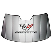 (97-04 C5 / C5 Z06) : Corvette Windshield Sunshade - Insulated w/ C5 Logo,Car Care