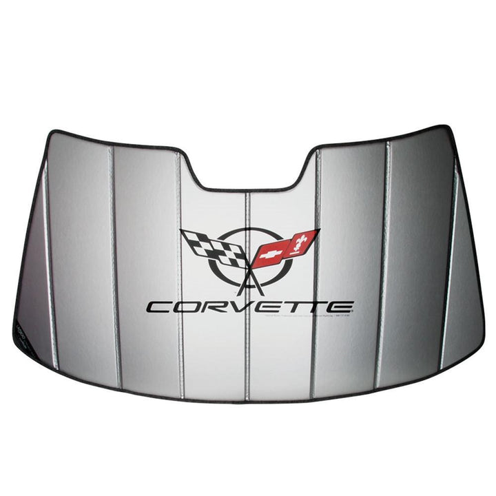 (97-04 C5 / C5 Z06) : Corvette Windshield Sunshade - Insulated w/ C5 Logo,Car Care