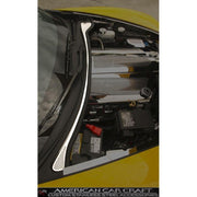 Corvette Wiper Cowl Cover - Perforated Stainless Steel : 2008-2013 C6,Z06,ZR1,Grand Sport,Engine