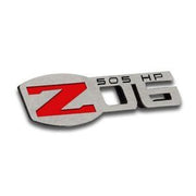 Corvette Z06 505HP Badges - Polished - Stainless Steel - 4 Pc. : 2006 -2013 C6 Z06,Exterior