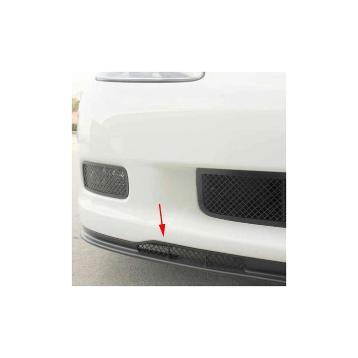 Corvette Z06 Front Air Dam - Laser Mesh Stainless Steel Black Stealth : 2006-2013 Z06,ZR1, Grand Sport,Exterior