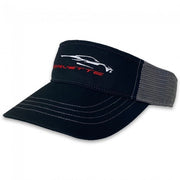 C8 Corvette Gesture - Visor Embroidered : Black,Hats