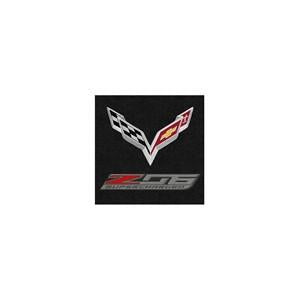 Crossed flags, Z06 emblem and supercharged script – CorvetteGuys.com