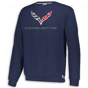 2014-2019 C7 Corvette Crewneck Sweatshirt : Navy Blue,Sweatshirts