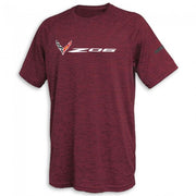 C8 Corvette Z06 Performance Tee : Maroon,T-shirts