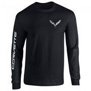 2014-2019 C7 Corvette Long Sleeve Tee : Black,T-shirts