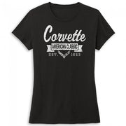 2014-2019 C7 Corvette Ladies American Classic Tee : Black,T-shirts