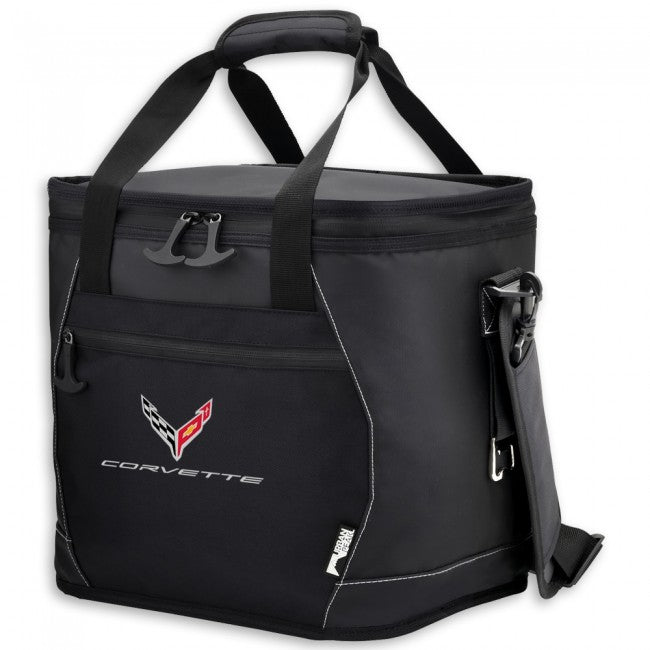 C8 Corvette Waterproof 24 Can Cooler - Black,Bags & Luggage