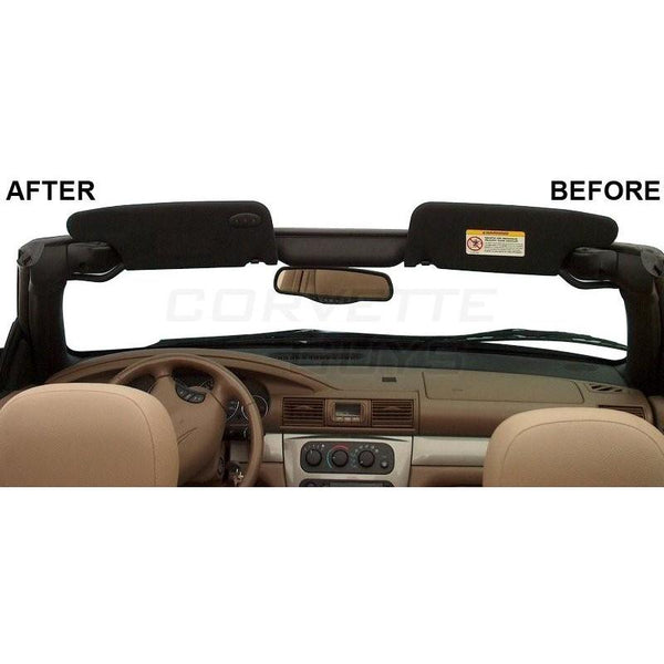 C5 C6 C7 Z06 Grand Sport ZR1 Corvette Sun Visor Warning