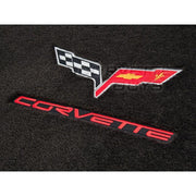 Ebony w/ Red Lettering Corvette C6 Ultimat Cargo Coupe Mat (05+),Interior