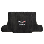 Ebony w/ Silver Lettering Corvette C6 Ultimat Cargo Convt Mat (05+),Interior